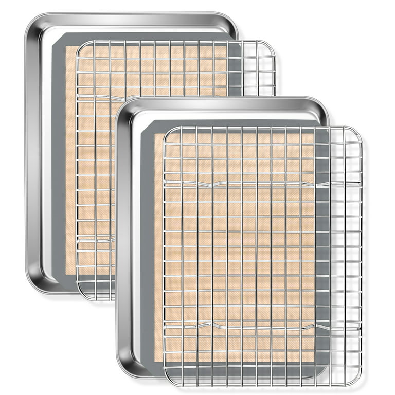 12 x 10-inch BAKING and COOKIE SHEET with Stainless-Steel RACK. – Health  Craft