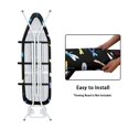 thumbnail image 4 of HELLHERO Elastic Edges Ironing Board Covers & Iron Covers Non Fading Cloth Cover for Hook and Loop Fastener Straps Dust - Proof, Black Dragonflies, 4 of 5