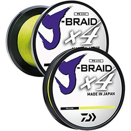UPC: 0043178149768 | Daiwa J-Braid Fuller Spool Yellow 4XMono Dia.=80lb 270m/300yd(0.42mm)