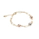thumbnail image 1 of Pulsera Eslabón y Esferas Tritono Ametrinaa 4mm Ajustable Chapa de Oro 18k MPPD0009, 1 of 5