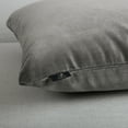 thumbnail image 3 of Phantoscope Soft Silky Velvet Square Decorative Throw Pillow Cover, 18" x 18", Dark Gray, 1 Pack, 3 of 6