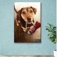 thumbnail image 2 of Cuadro Canva Listo Para Colgar Tipo Galería Perro Con Tenis 50X75 cm, 2 of 4