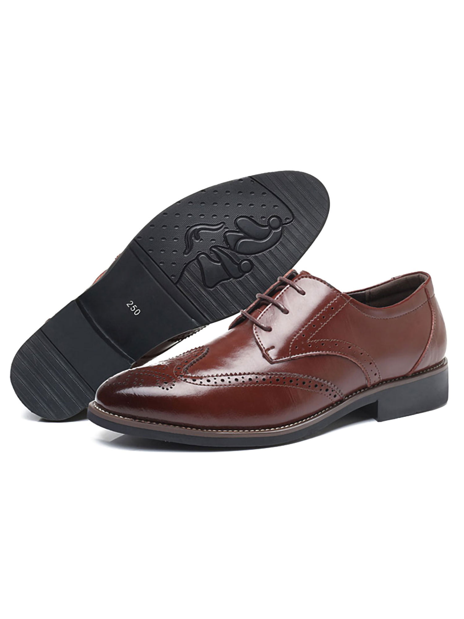 Details about   Brogue Mens Dress Formal Leather Shoes Business Work Office Oxfords Lace up New 