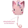 thumbnail image 2 of Mochila de unicornio con correa para niñas y niños, mochila de juguete de unicornio de peluche (rosa), 2 of 5