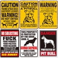thumbnail image 4 of Tenga cuidado con el perro del patio, pintura en hojalata retro, prohibición de jardín, señal de advertencia, decoración del hogar, pintura colgante sin marco, 4 of 6