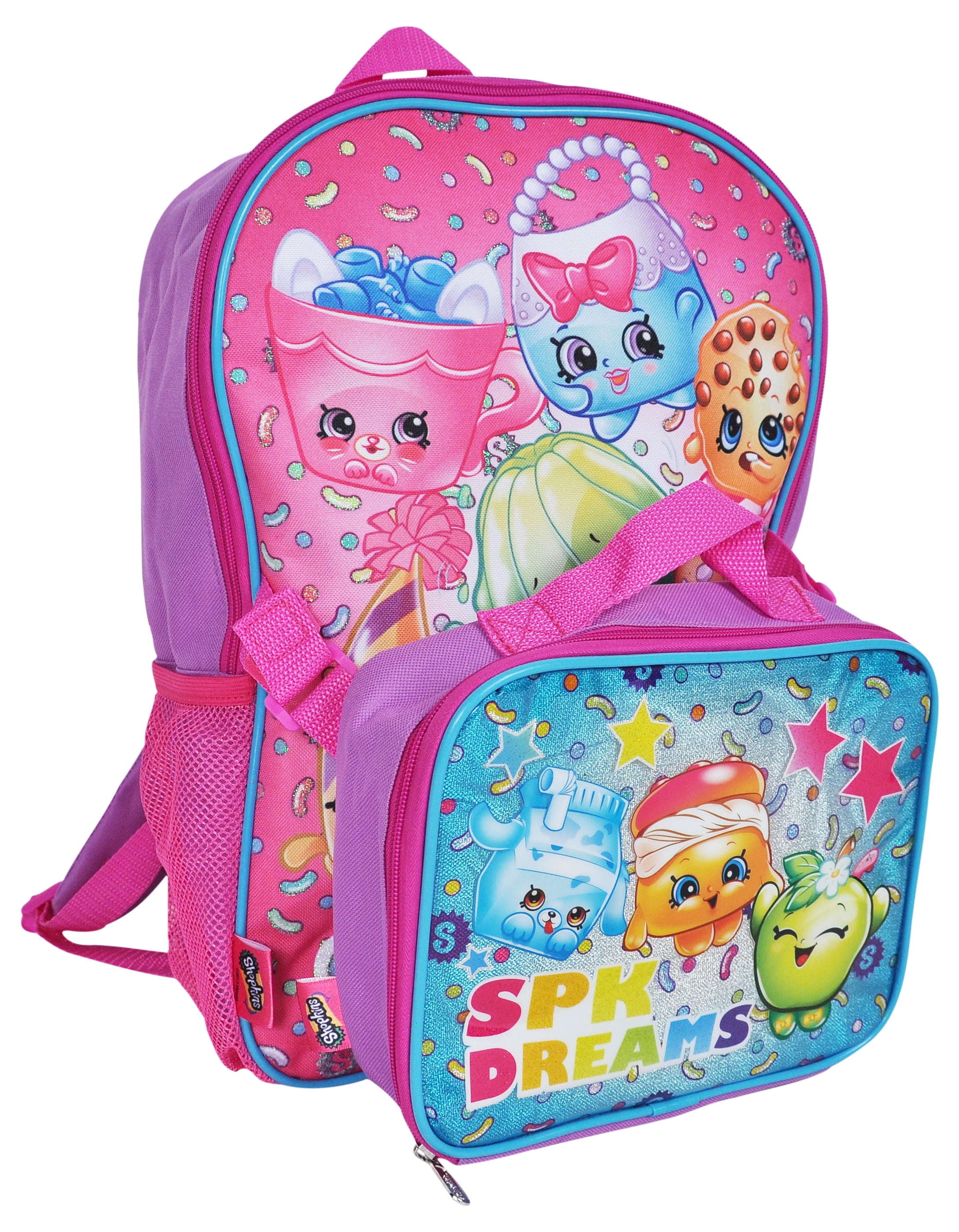 Shopkins 16 Backpack with Lunch Kit, School Kids Accessories