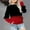 Red, variant on FAMTKT Girls' Crewneck Sweatshirts Casual Oversized Long Sleeve Pullover Tops Cute Sweater
