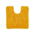 thumbnail image 3 of Better Trends 20" x 20" U-Shape Toilet Rug 100% Cotton Tufted Bathroom Rug, Contour Mat, Water Absorbent, Reversible, Machine Washable, (Yellow) Lilly Crochet Collection, 3 of 7