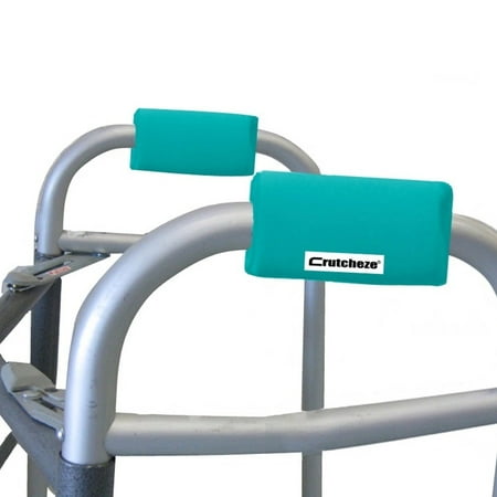 Womens Stretch Walker - Crutcheze Turquoise Walker Hand Pads Covers Walker Accessories Comfortable Hand Cushions Moisture Wicking Antibacterial Washable Made in USA