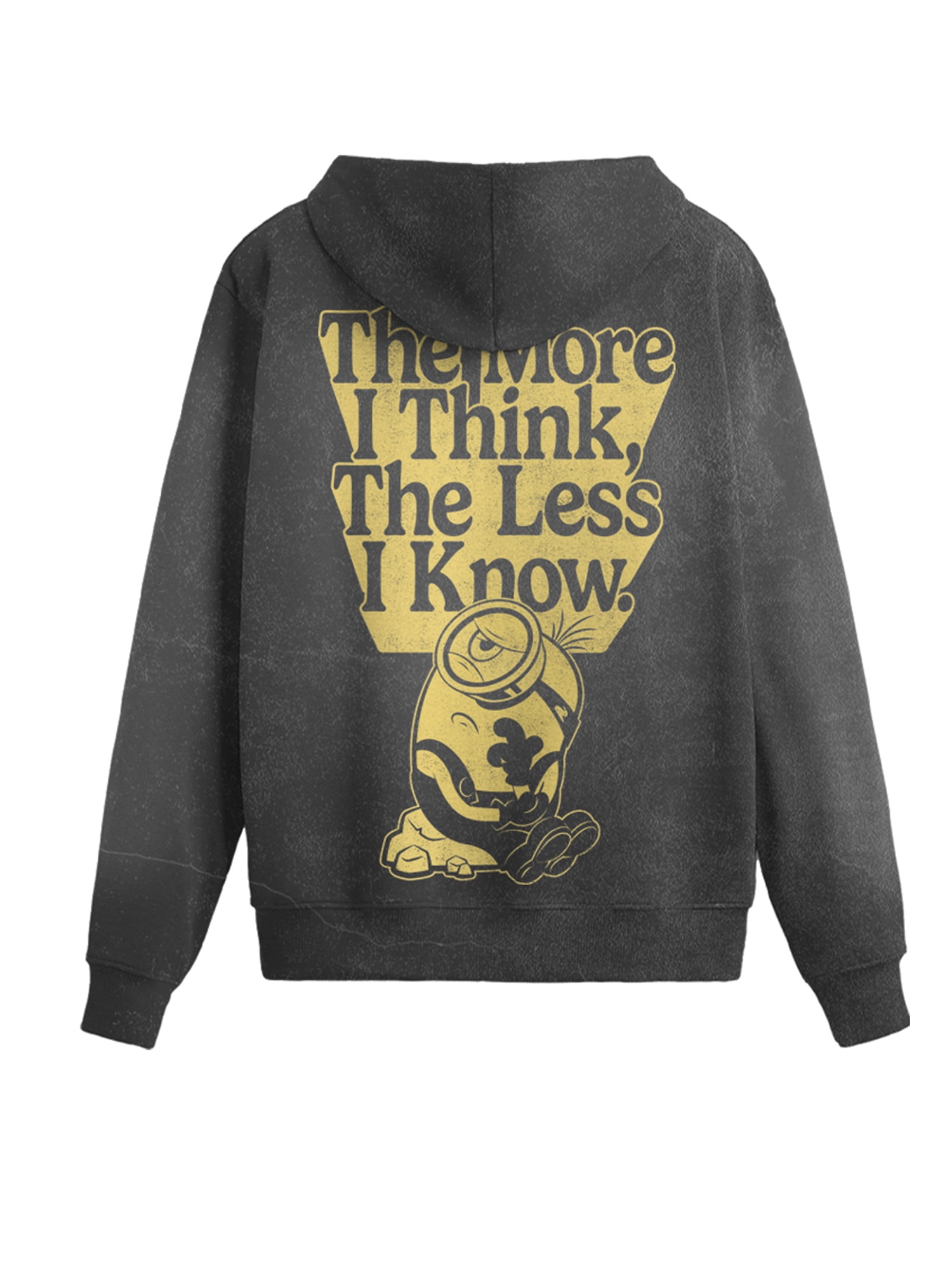 Despicable Me Men's & Big Men's Front & Back Mineral Wash Graphic Hoodie, Advancing Mistakes, Sizes S–3XL