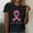 Black, variant on Oplxuo Breast Cancer Shirts Women Pink Ribbon Shirt Breast Cancer Awareness T-Shirt Short Sleeve Crewneck Loose Tee Tops