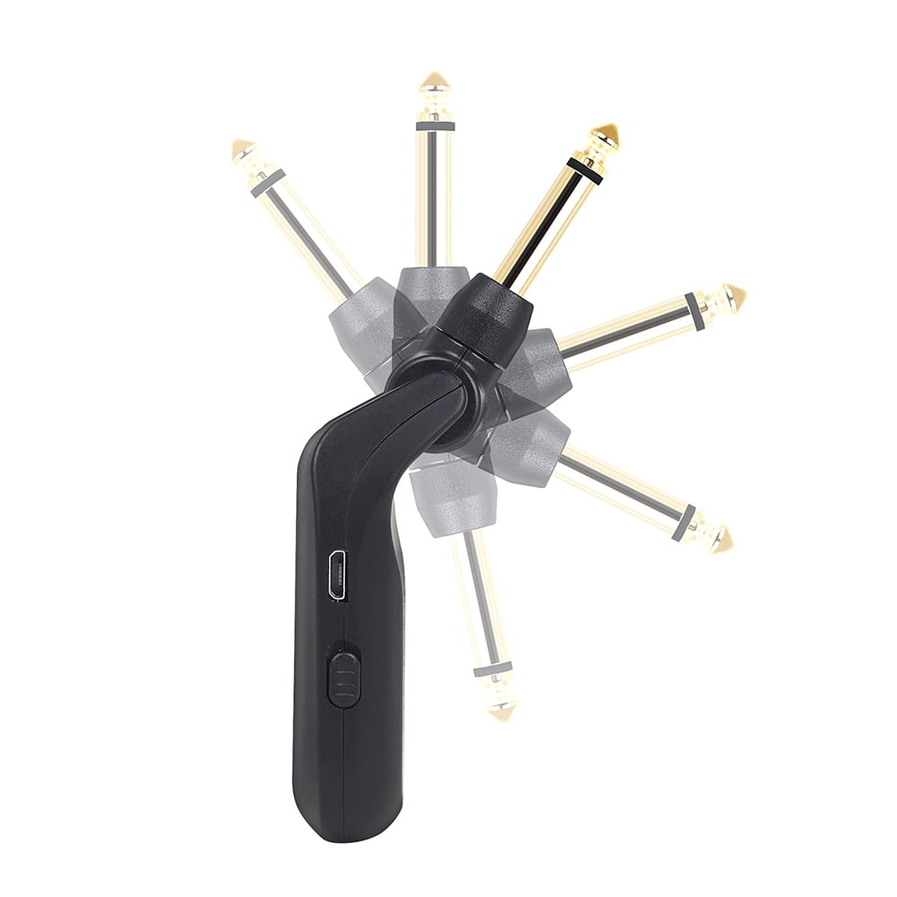 RIWPKFH Wireless Guitar System Built-In Rechargeable 4 Channels Guitar Transmitter Receiver For Electric Guitar Bass Parts Guitar Pickup