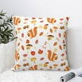 thumbnail image 4 of Pofeuu Squirrel InThe Forest3 Print Double-sided plush pillowcase Square Throw Pillow Covers Pillows Cover for Living Room Bedroom Sofa Couch Cushion Cover（No pillow core）-24"x24", 4 of 7