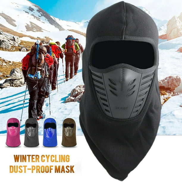 Aofa Protection Complète Coupe-Vent Chaud Anti-Poussière Hiver Vélo Moto  Matériel d'Approvisionnement Capot Masque de Ski Bonnet Équipement de Neige  Couvre-Visage Extérieur 