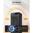 thumbnail image 4 of Calentador Space Heater Spacekey Electric con termostato de 1500 W (negro), 4 of 8