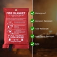thumbnail image 4 of Fire Blankets Emergency for Home and Kitchen 39x39'' Fire Suppression Blanket, Cover the Fire Source and Isolate The Air, Fiberglass Fire Blanket for Home Safety, 4 of 6
