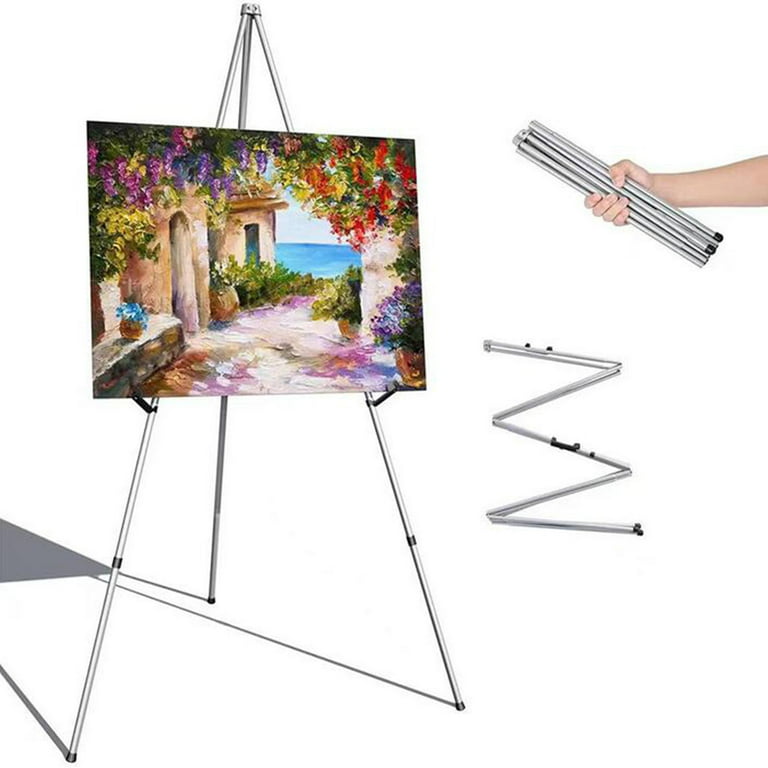 MEEDEN Easel Stand for Display, 64 Wooden Tripod Artist Floor Easel for Wedding  Sign, Display Easel Stand for Posters, Signs, Pictures, Board 
