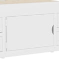 thumbnail image 3 of Noble House Renee Twin Size Captain Bed with Bookcase Headboard and 4 Storage Drawers, Solid Wood Frame, White, 3 of 12