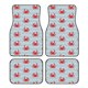 thumbnail image 1 of Balery Cute Red Crabs With Nautical Juego de 4 Alfombrillas para Auto, Revestimientos de Caucho Resistente, Diseño Antideslizante, 1 of 7