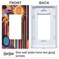 thumbnail image 3 of Yayeee Rocker Switch Wall Plate 1-Gang 4.6"x2.9" Home Decorative Outlet Cover, Futuristic Sun, 3 of 6