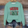 thumbnail image 2 of WEAIXIMIUNG Sweat à Demi-Zip pour Femmes TTG Manches Longues Col Rond Imprimé de Noël Chandail à Capuchon Léger, 2 of 5