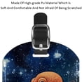 thumbnail image 4 of Square 2Pack PU Leather Octopus Cruise Luggage Tag with Privacy Cover and Name ID Tag for Travel Handbags Backpacks Luggage Tags, 4 of 6
