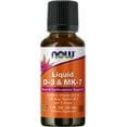 thumbnail image 2 of NOW Foods Supplements, Liquid D-3 MK-7 with 2,500 IU Vitamin D-3 100 mcg Vitamin K-2 per 5 drops, 1-Ounce, 2 of 3