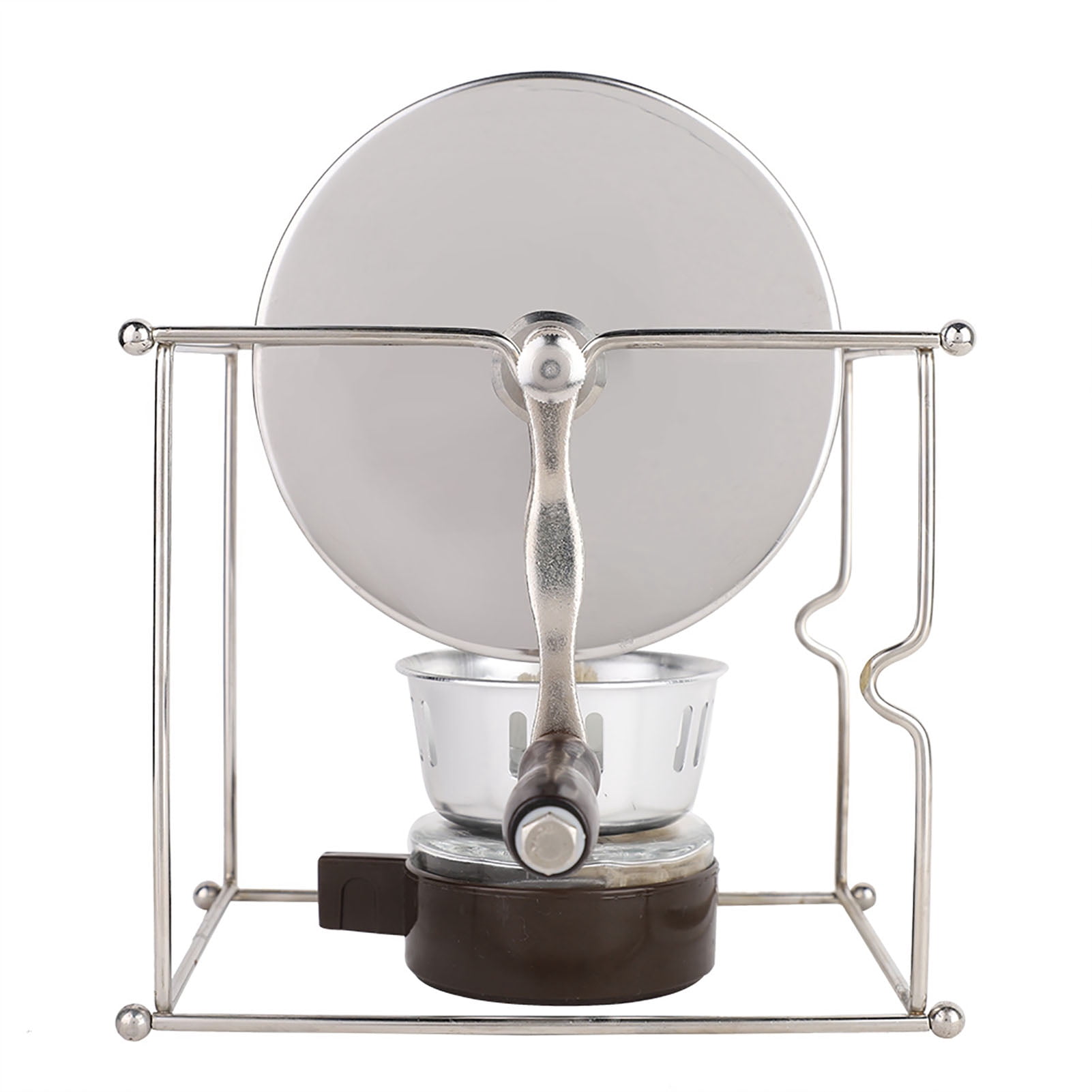 YAHHU Mini Manual Coffee Beans Roasting Machine Stainless Steel Roller with Handle for Home DIY (8.27 in / 21 cm)