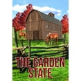 thumbnail image 2 of America Forever New Jersey State Garden Flag- 12.5 x 18 inches- New Jersey Horse Farm USA Regional Yard Outdoor Decorative Double Sided Flag, 2 of 5