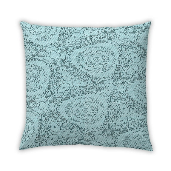 Ahgly Company Outdoor Square Contemporary Throw Pillow, 18 inch by 18 inch