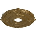 thumbnail image 3 of Ekena Millwork 18"OD x 4"ID x 5/8"P Attica Ceiling Medallion (Fits Canopies up to 5"), Hand-Painted Pale Gold, 3 of 6