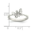 thumbnail image 3 of 925 Sterling Silver Solid Polished Butterfly Angel Wings Ring Size 8 Jewelry Gifts for Women, 3 of 5