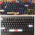 thumbnail image 3 of Tecla PBT de coral marino para teclados mecánicos, perfil OEM, 5 lados, sublimación de tinta, 4 piezas, B, 3 of 5