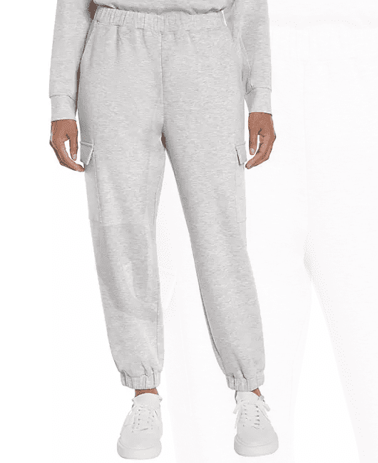 DKNY Damen Fleece Jogginghose – Bequeme Sweatpants Mit Logo, Kordelzug & Taschen Für Sport & Lounge