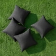 thumbnail image 4 of Pack of 4 Decorative Outdoor Throw Pillow Covers Linen Waterproof Pillow Covers Farmhouse Cushion Cases for Patio Garden Tent Balcony Couch Sofa18x18 inch Red/Turquoise, 4 of 6