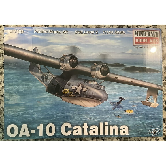 MINICRAFT 14760 1:144 1944 U.S. 0A-10 CATALINA FLYING BOAT RESCUE PLANE MODEL KIT