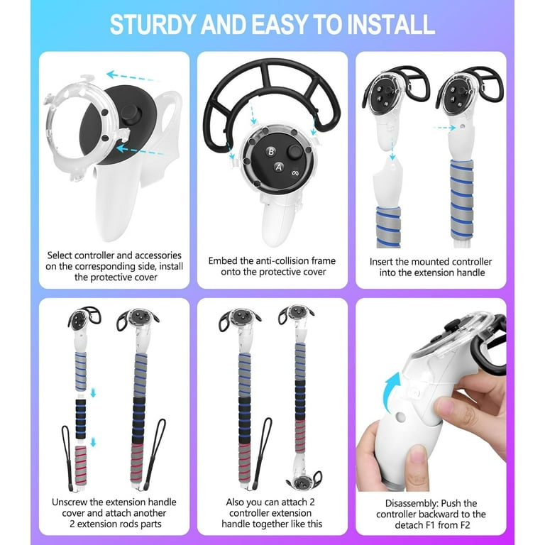 Vr Headset Quest HiBloks Handle Attachments For Meta/Oculus