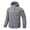 Gray, variant on Abomasnow Men's Insulated Synthetic Down Puffer Jacket Winter Warm Coat Quilted Water Resistant Packable Hiking Camping