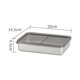 thumbnail image 5 of Food Storage Container Stainless Steel Kitchen Storage Box with Leakproof Lid Kitchen Accessories 800ML, 5 of 5