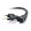 C2G 03131 14 AWG Premium Universal Power Cord (NEMA 5-15P to IEC320C13) TAA Compliant, Black (6 Feet, 1.82 Meters)