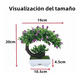 thumbnail image 3 of Árbol Bonsaí Artificial Con Maceta Hogar Y Oficina flores blancas Lab.G, Blanco, 3 of 4