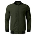 thumbnail image 1 of JHLZHS Work Jacket Men's Jackets Slim Fashion Handsome Casual Jacket Mens Lightweight Jacket 687, 1 of 4