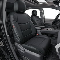 EKR Car Seat Covers Palisade Custom Fit Full Set Auto Seat Covers for Select Hyundai Palisade SE 2020 2021 2022 2023 - Leatherette (Black)
