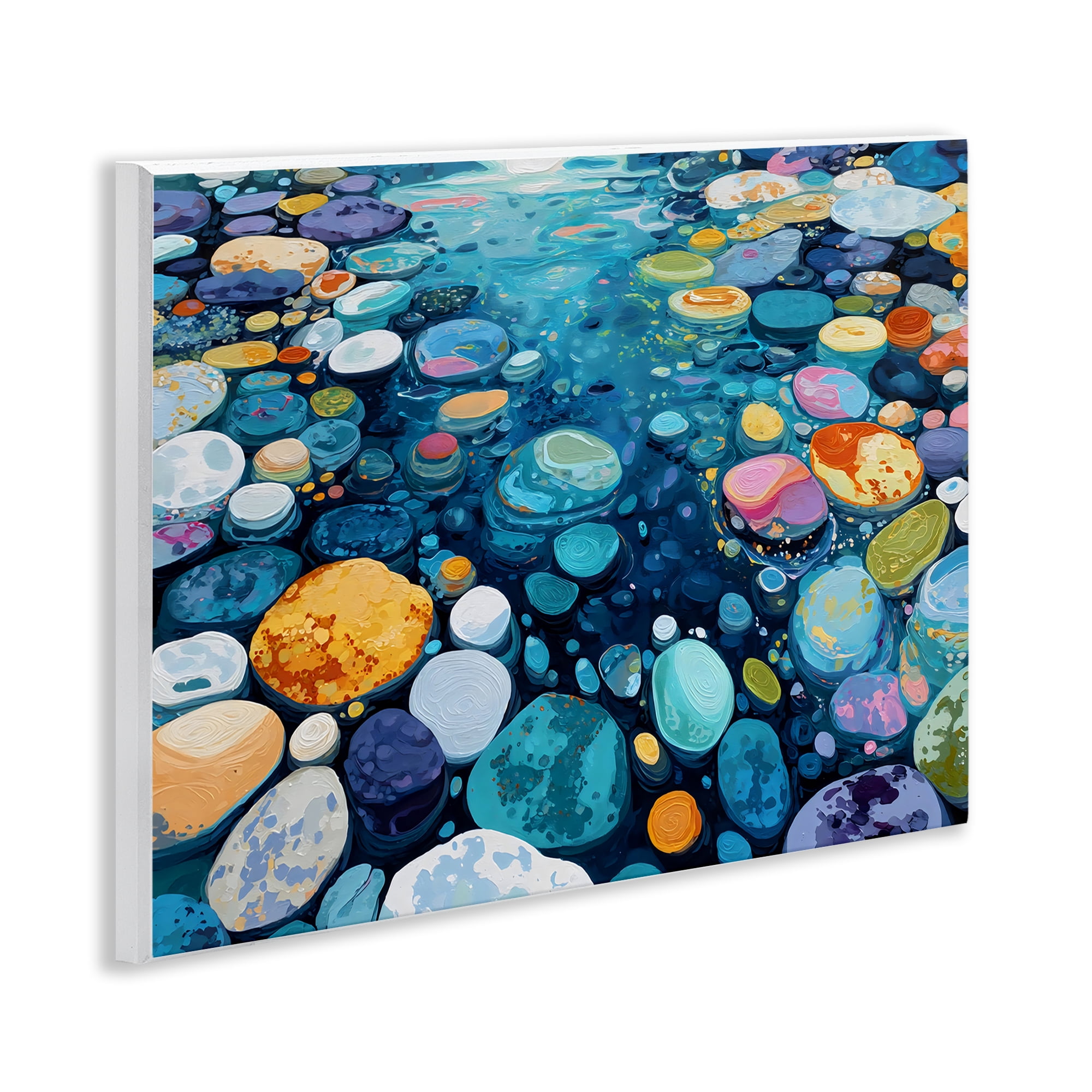 Stupell Industries Rainbow Rocks in River Wall Plaque Art, design by Franklyn Gregory