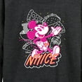 thumbnail image 3 of Disney - Nice Mickey - Women's Lightweight French Terry Long Sleeve Shirt, 3 of 5