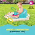 thumbnail image 5 of Alfombra inflable para salpicaduras de bebé con respaldo y divertidos anillos apilables | Almohadilla/piscina inflable para bebés | juguetes de verano, 5 of 5