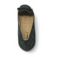 thumbnail image 5 of Victoria K Women's Bow With Gold Tipping Distressed Ballerina Flats, 5 of 5