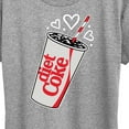 thumbnail image 3 of Diet Coke - Heart Bubbles - Women's Short Sleeve Graphic T-Shirt, 3 of 5