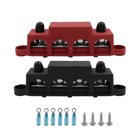 

M8 Busbar Box Board 250A 4 Terminals Current Busbar Cable Box for RV