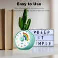 thumbnail image 6 of Visual Timer for Kids, 60-Minute Countdown Timer for Classroom Office Kitchen, Desk Timer Kids Time Management Tools with Silent Operation, Pomodoro Time Rainbow Pattern(Tiffany), 6 of 13